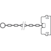 Ucpávka z PPGF pro rychlospojku, dodáváno s těsněním, řetízkem a kroužky