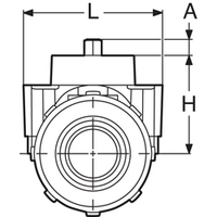 ISO 5211 Sada automatizace (klec, mezikus, šrouby) pro kulové ventily se šroubením  série 1003, 2027