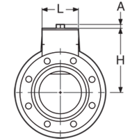 ISO 5211 Sada automatizace (klec, mezikus, šrouby) pro přírubové kompaktní kulové ventily série 2008, 2029