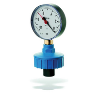 Diaphragm pressure gauge guard, PP-H connection, with standard manometer 0 - 6 bar