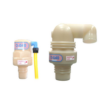 Triple function air valve, in PVDF, D040