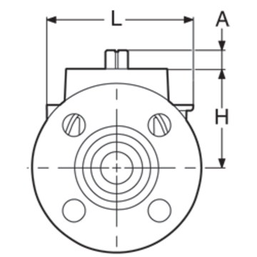 ISO 5211 Sada automatizace (klec, mezikus, šrouby) pro přírubové kompaktní kulové ventily série 2014, 2029, 2091