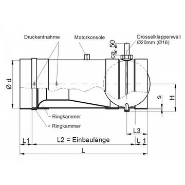 Volume flow controller standard, socket connection
