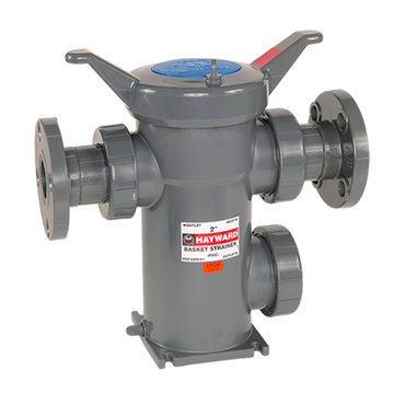Basket strainer in PVC-C, with unions, with ANSI* flanges