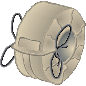 Safety shield, for DIN/ANSI/BS* flanged valve, in PTFE, beige