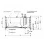 Sealed capacity volume flow controller, tightly shut flange connection