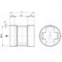 Constant volume flow controller 150–600 PA, socket connection