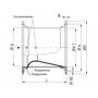 Volume flow sensor short, flange connection